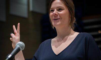 Lotte Peeters legt de eed af